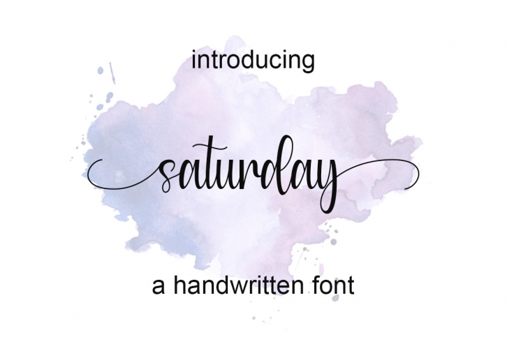 Saturday Font Download