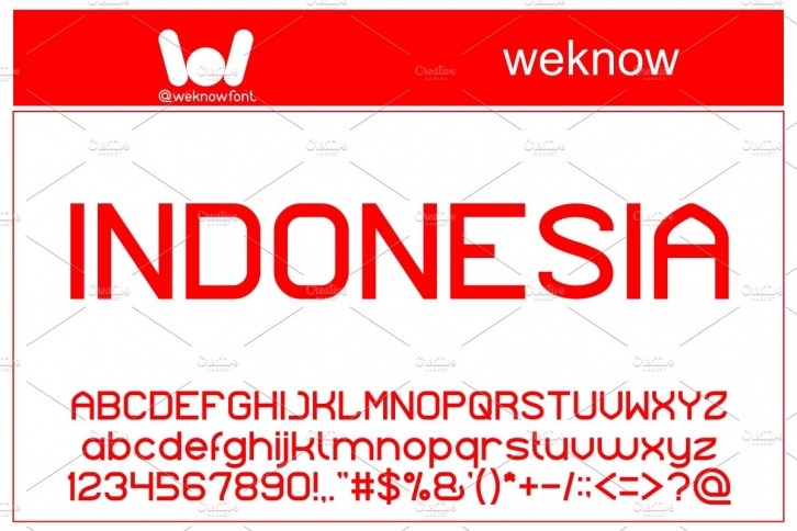 Indonesia font Font Download
