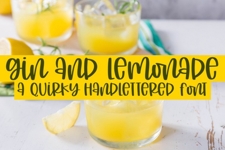 Gin And Lemonade Font Download