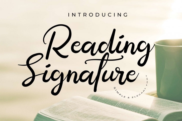 Reading Signature Font Download