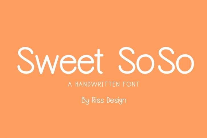 RD Sweet SoSo Font Download