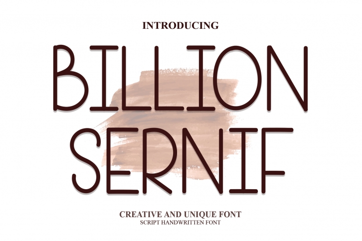 Billion Sernif Font Download