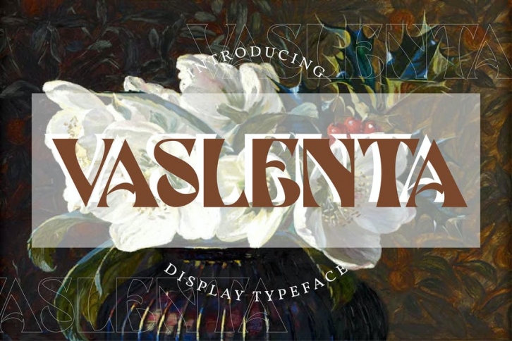 Vaslenta | Display Typeface Font Font Download