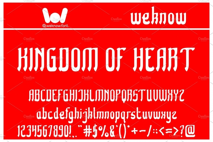 Kingdom of Heart font Font Download