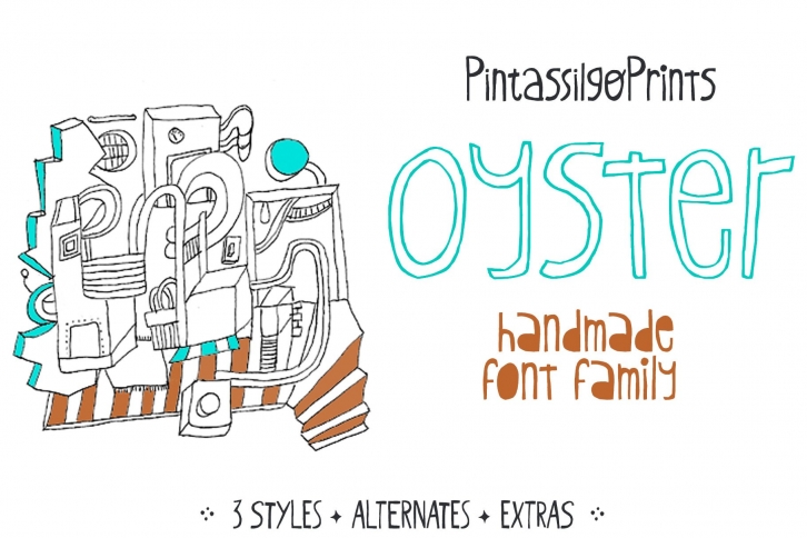 Sale: Oyster, sweet handmade family Font Download