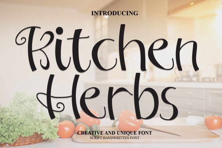 Kitchen Herbs Font Download