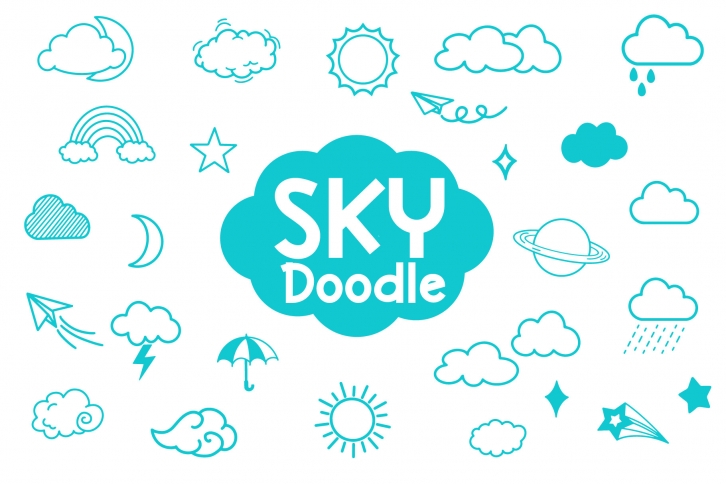 Sky Doodle Font Download