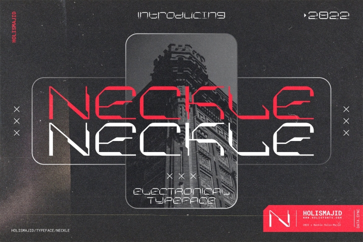 Neckle Typeface Tech Font Download