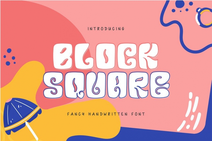 Block Square | Fancy Handwritten Font Font Download