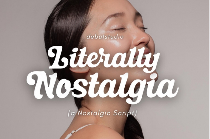 Literally Nostalgia | a Nostalgic Script Font Download