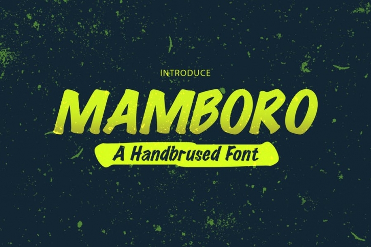 Mamboro - Handbrushed Typeface Font Download