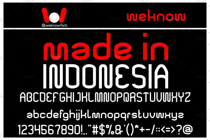 Made in Indonesia font Font Download