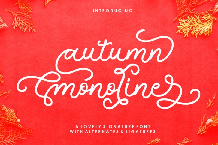 Autumn Monoline Font Download