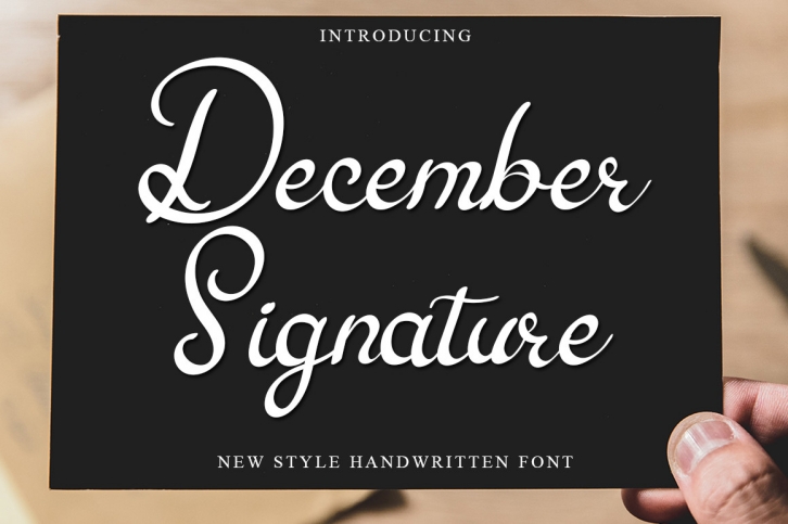 December Signature Font Download