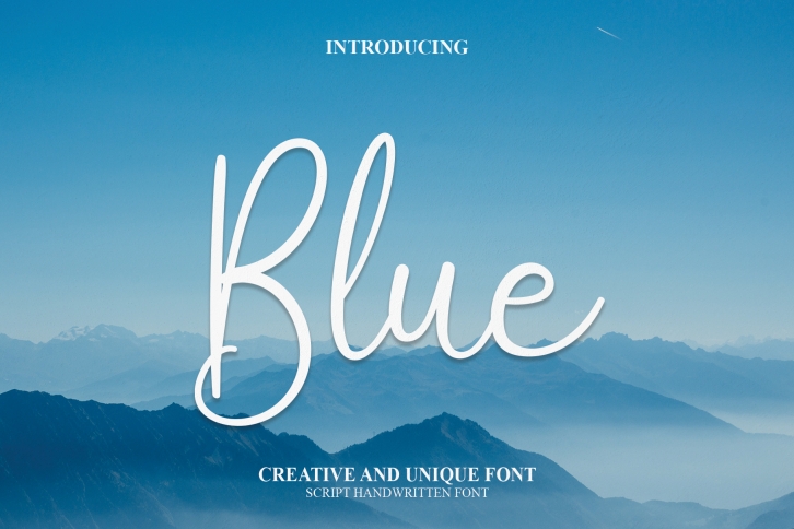 Blue Font Download