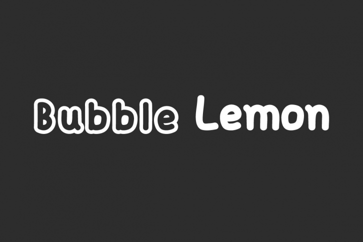 Bubble Lemon Font Download