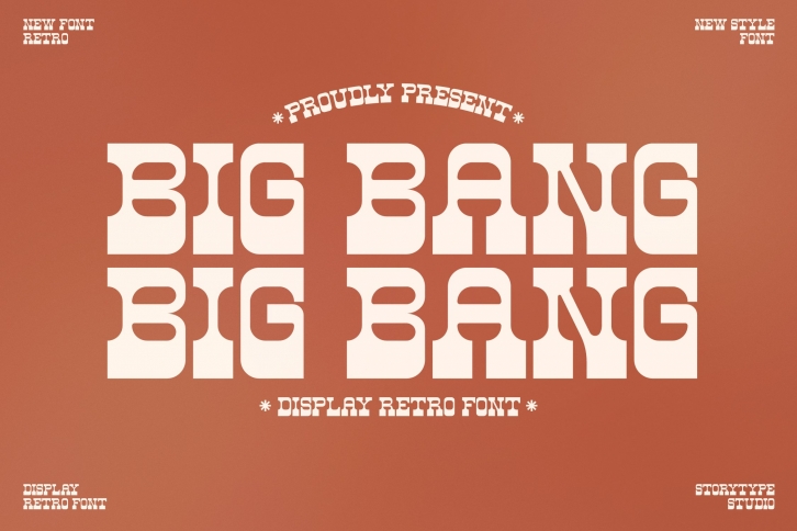 Big Bang Display Retro Font Download