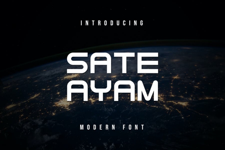 Sate Ayam Modern Font Font Download