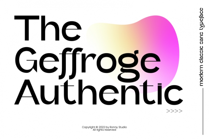 Geffroge Authentic Font Download