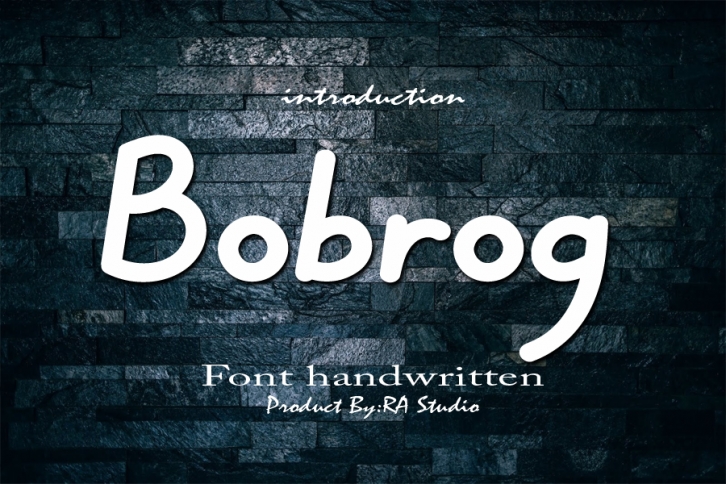 Bobrog Font Download