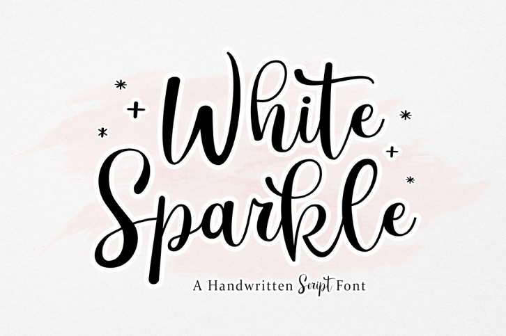 White Sparkle Font Download