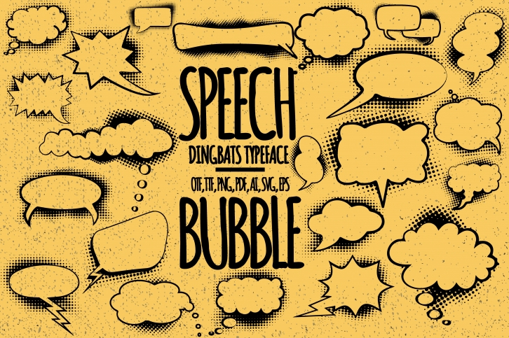 Speech Bubbles Font Download