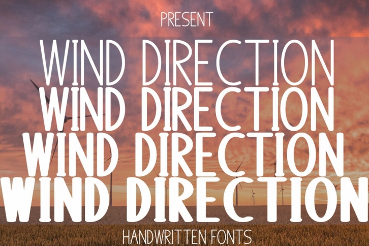 Wind Direction Font Download