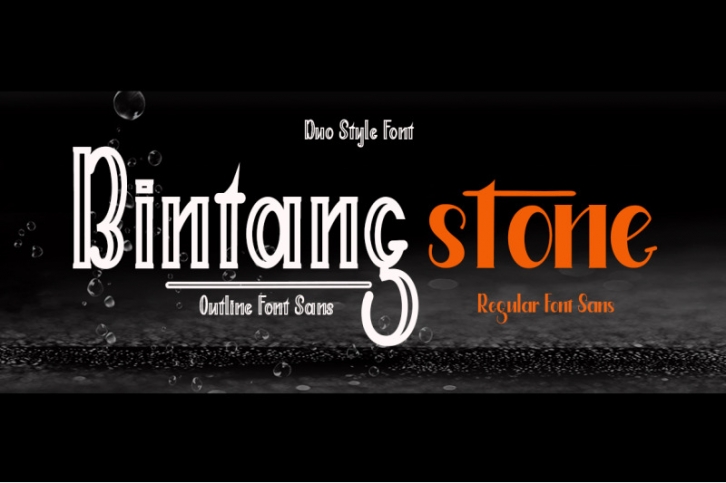 Bintang Stone_Font Duo Font Download