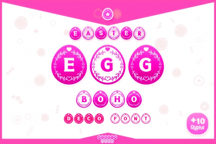 Easter Egg Boho Font Download