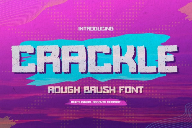 CRACKLE - Rough Brush Font Font Download