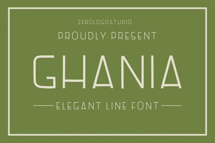 Ghania Elegant Font Font Download
