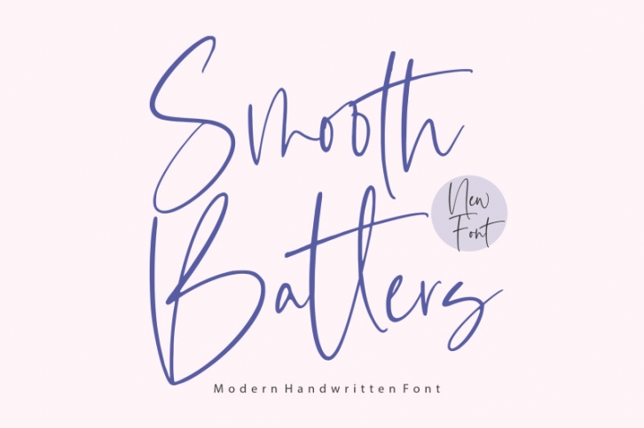Smooth Batters Modern Handwritten Font Font Download
