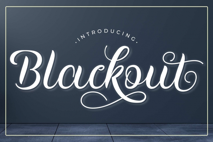 Blackout Font Download