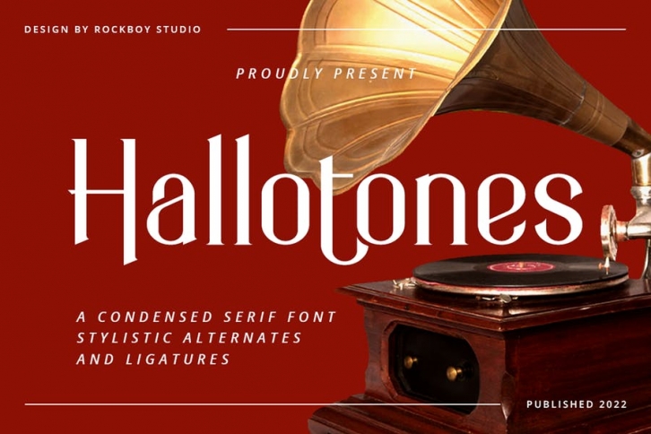 Hallotones - Logo Font Font Download
