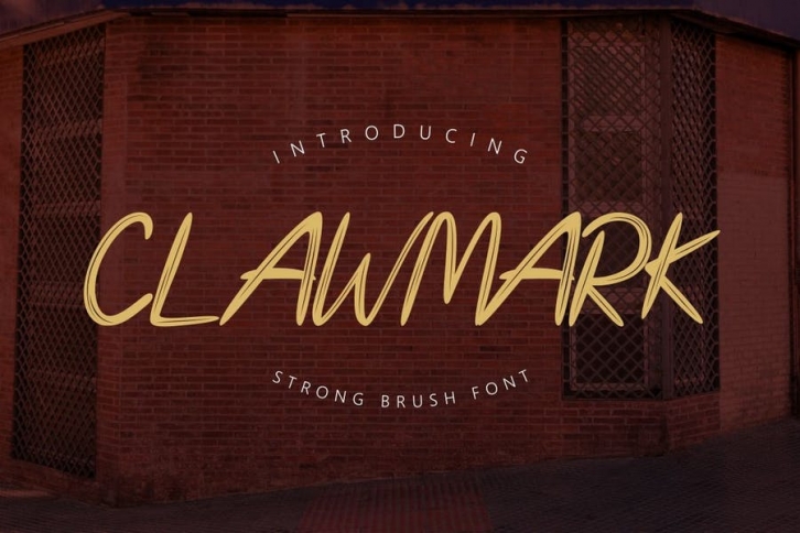 Clawmark - Strong Brush Font Font Download