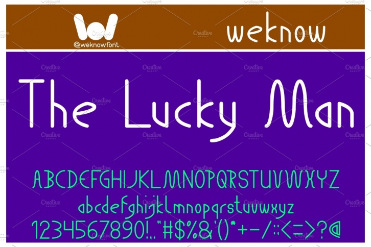 The Lucky Man font Font Download
