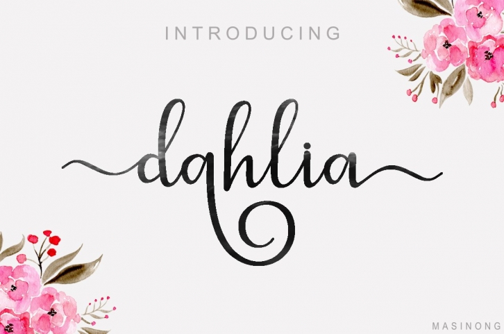 Dahlia script Font Download