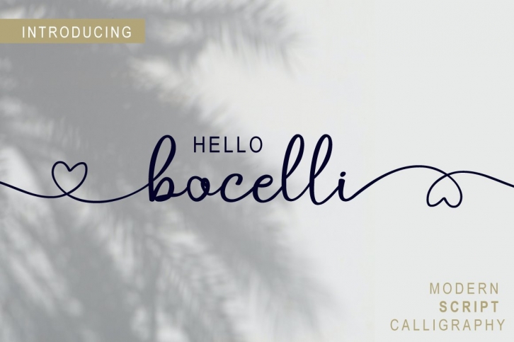 bocelli script Font Download