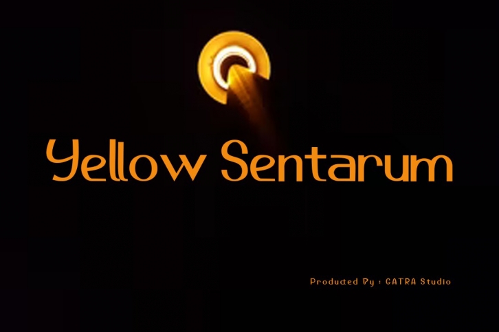 Yellow Sentarum Font Download