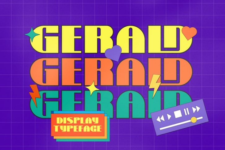 Gerald Display Typeface Font Font Download