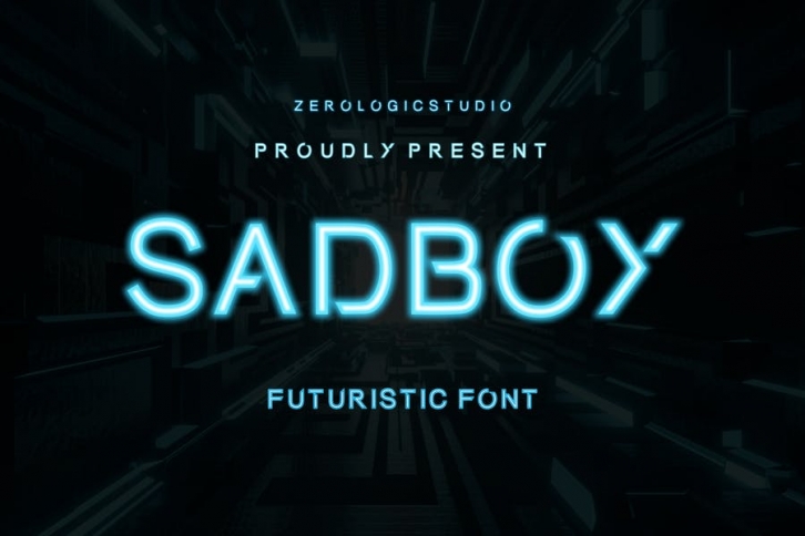 Sadboy Futuristic Font Font Download