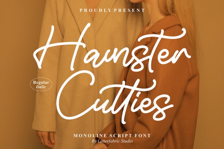 Hamster Cutties Monoline Script Font Font Download