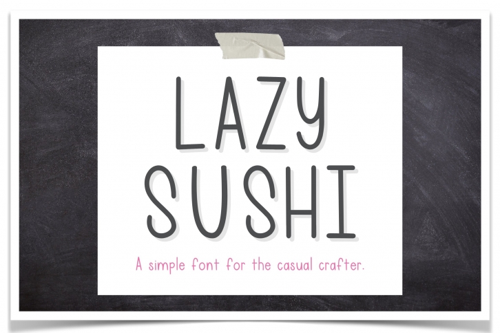 Lazy Sushi Font Download
