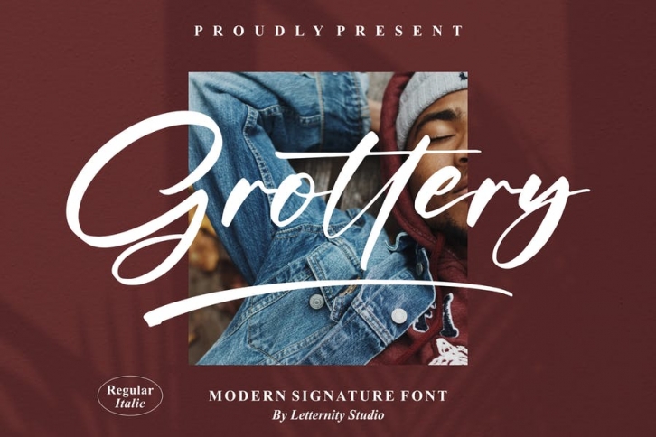 Grottery Modern Signature Font Font Download