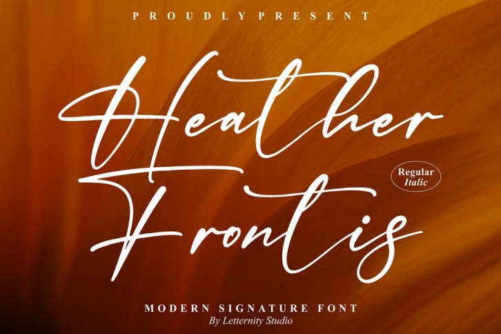Heather Frontis Modern Signature Font Font Download
