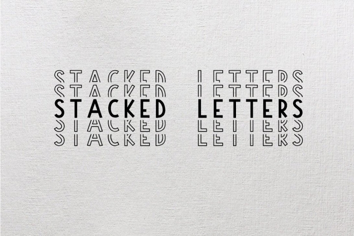Stacked font Font Download