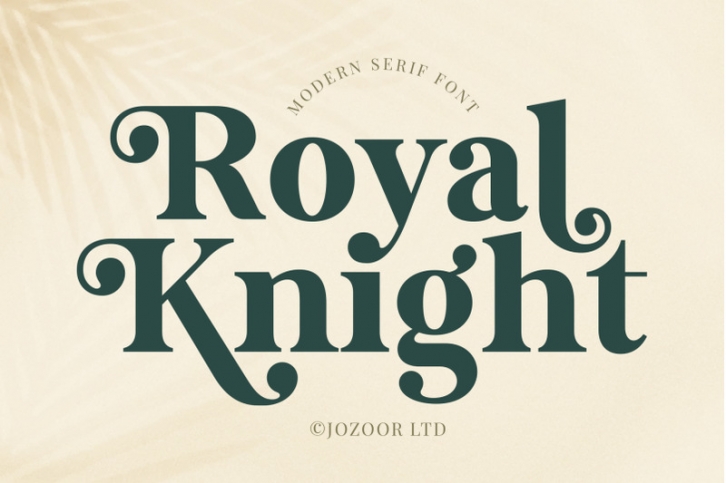Royal Knight - Modern Serif Font Font Download