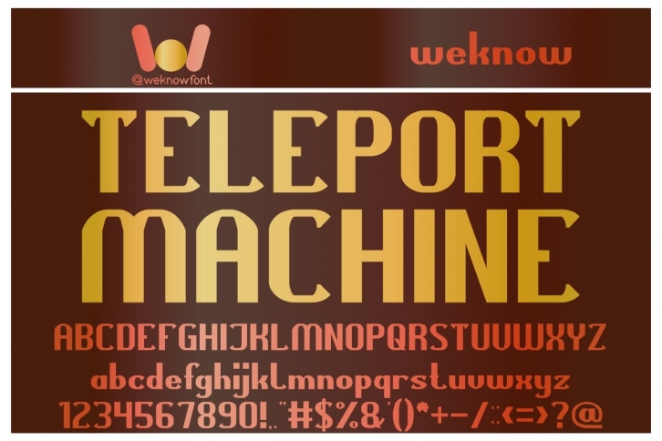 Teleport Machine Font Download
