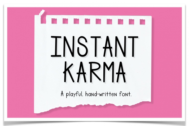 Instant Karma Font Download
