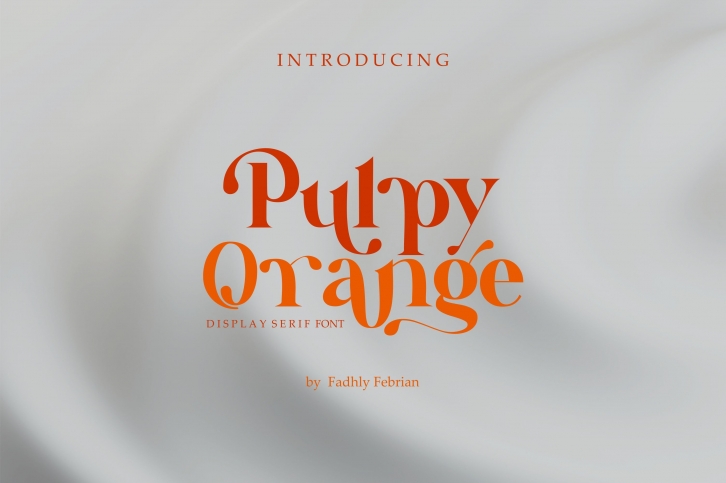 Pulpy Orange Font Download